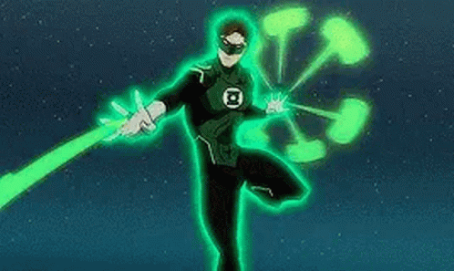 Green Lantern With Arms Crossed GIF