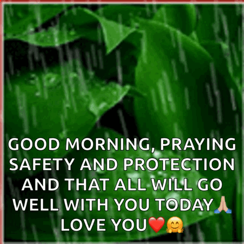 Green Leaf With Good Morning Prayer