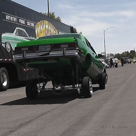 Green Lowrider Bounce GIF