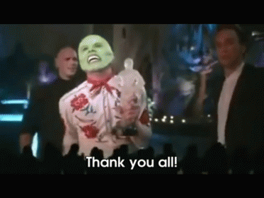 Green Man Saying Thank You All GIF