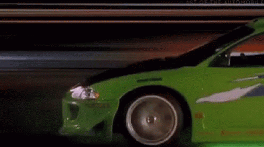 Green Mitsubishi Fast Car GIF