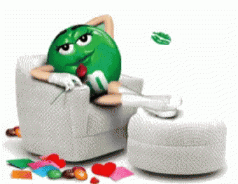 Green Mms Flirty Wink GIF