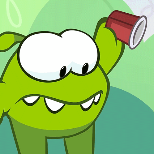 Green Monster Holding Red Cup GIF