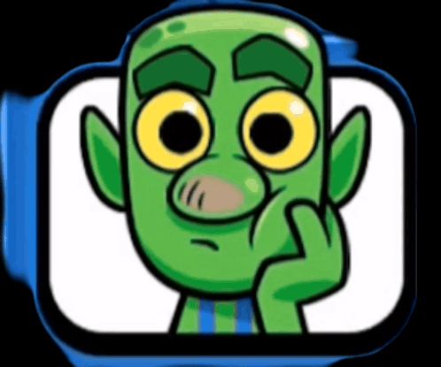 Green Monster With Big Eyes