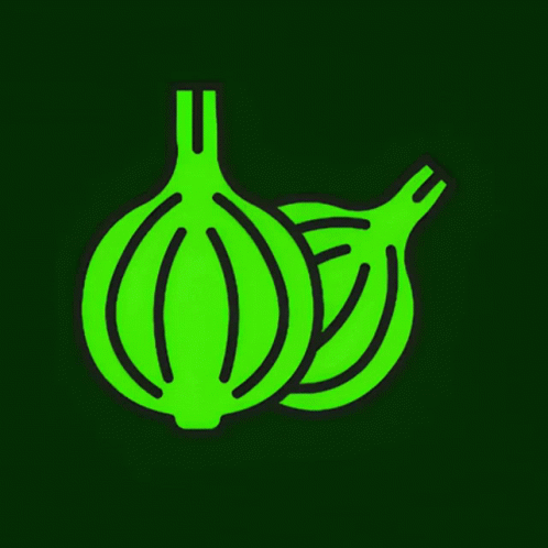 Green Onion Icon with Black Outline