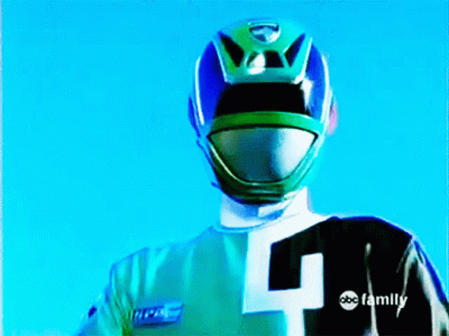 Green Power Ranger Number 4 GIF