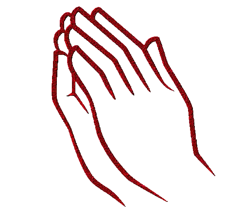 Green Praying Hands Drawing