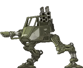 Green Robot with Cannon