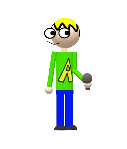 Green Shirt Character With Microphone