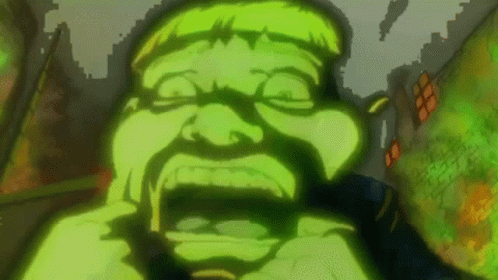 Green Smiley Face With White Smile GIF