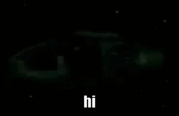Green Space Ship Saying Hi