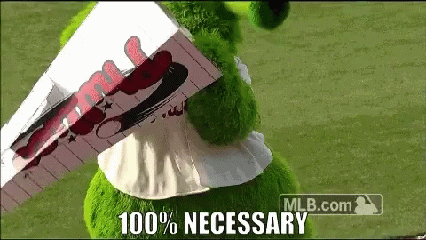Green Stuffed Animal With MLB.com Logo GIF