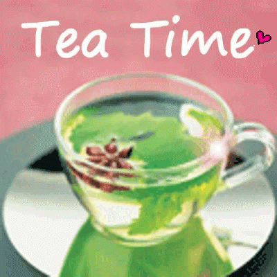 Green Tea Cup And Saucer GIF