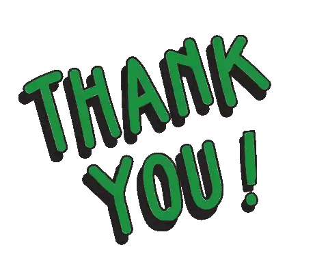 Green Thank You Sticker