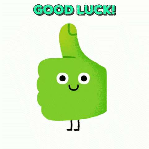 Green Thumbs Up Face With Legs