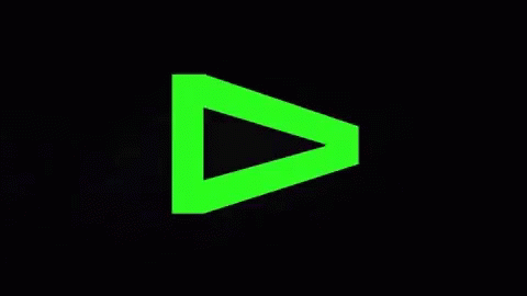 Green Triangle Play Button GIF