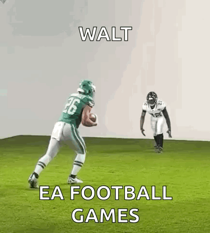 Green Uniform Football Player Running With Ball