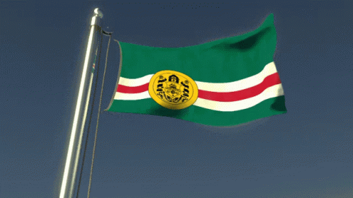 Green White Red Flag with GMW Circle