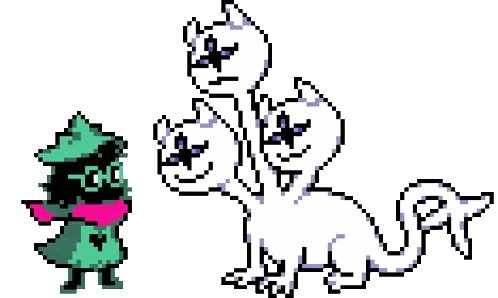 Green Wizard and White Cat