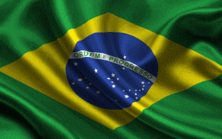 Green Yellow Blue Flag With Ordem E Progresso GIF