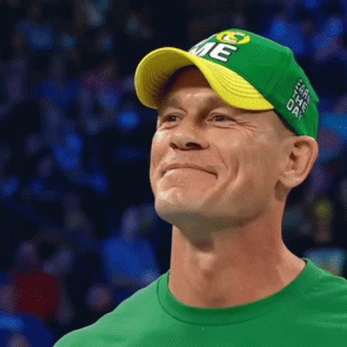 Green Yellow Cap John Cena Meme GIF