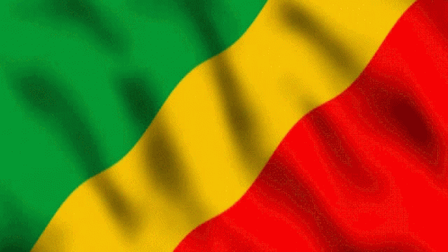 Green Yellow Red Flag Waving GIF