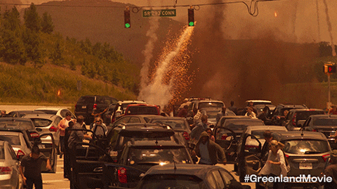Greenland Meteoroid Explosion GIF