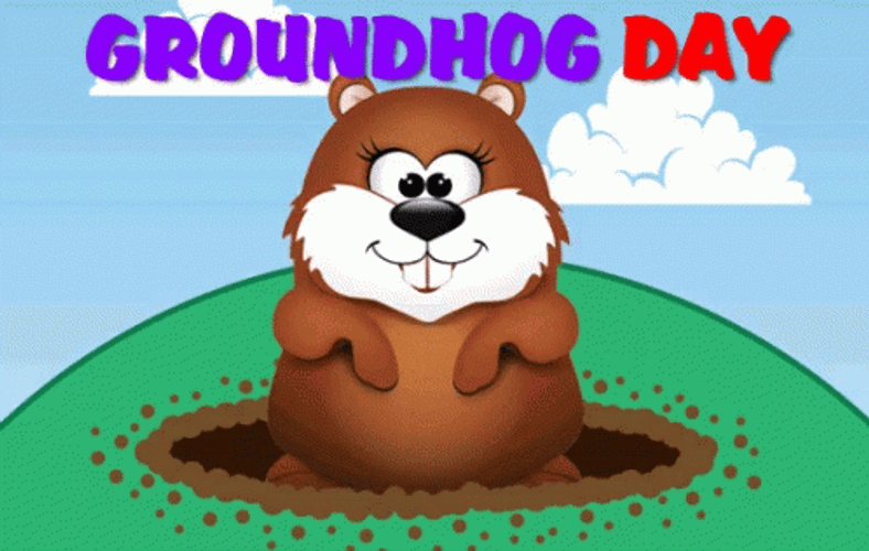 Greet You A Happy Groundhog  GIF