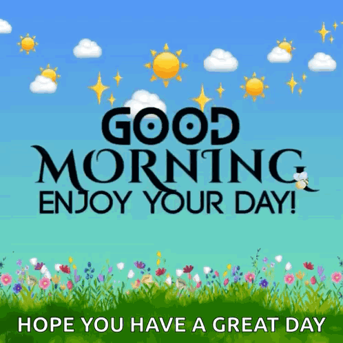 Greeting Card Good Morning Enjoy Your Day GIF