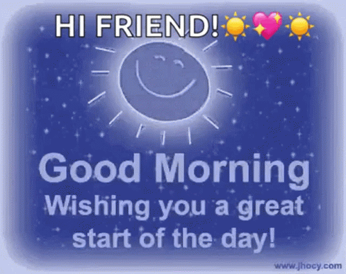 Greeting Card Saying Hi Friend GIF