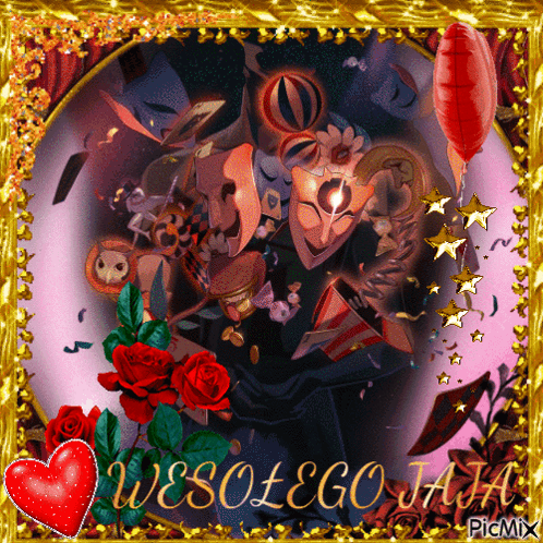 Greeting Card Saying Wesolego Hia