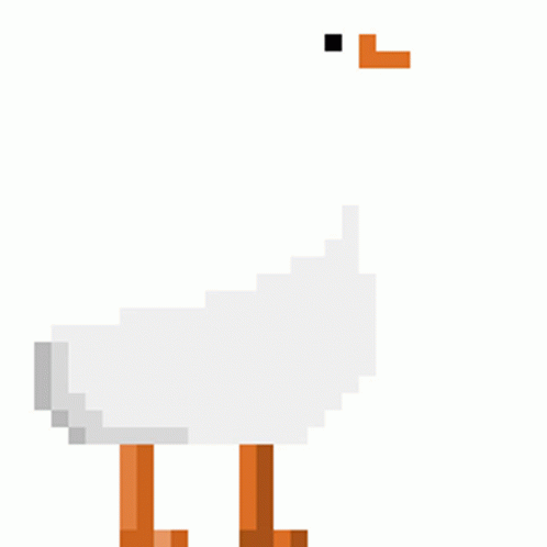 Greeting Pixel Duck Dance GIF