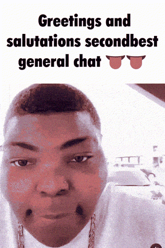Greetings And Salutations Second Best General Chat With A Picture Of A Man GIF