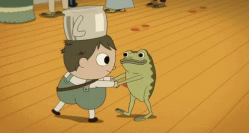 Greg And Frog Over The Garden Wall GIF