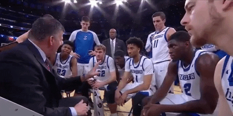 Greg Mcdermott Coaching In Huddle GIF