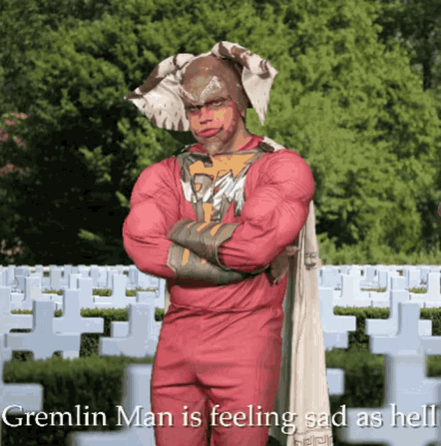 Gremlin Man Is Feeling Sad GIF