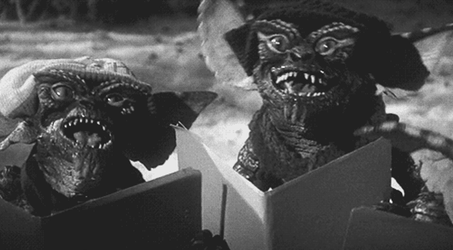Gremlins Black And White GIF
