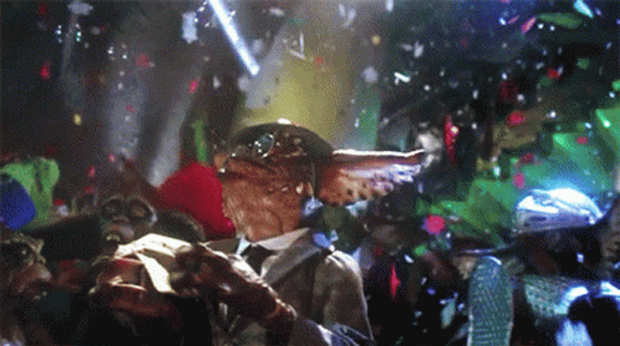 Gremlins Party Time Confetti GIF