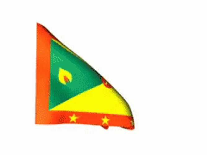 Grenada Flag Waving Rapidly GIF