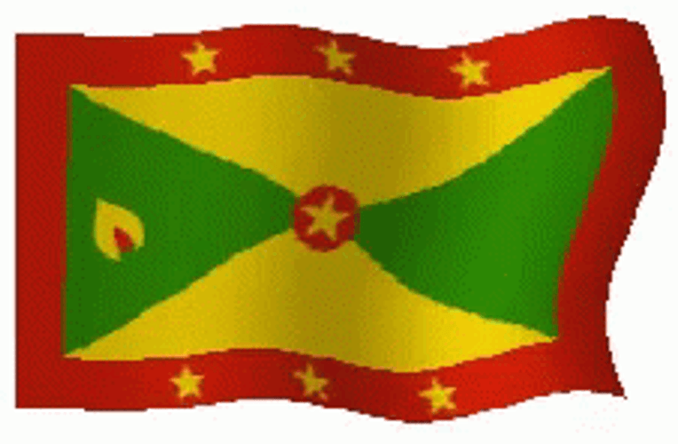 Grenada Pixelated Flag GIF