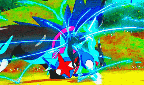Greninja Fight Scene GIF