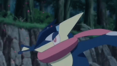 Greninja Staring GIF