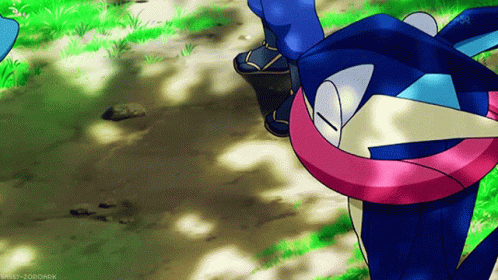 Greninja Talking To Froakie GIF