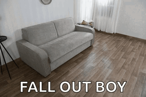 Grey Couch Fall Out Boy