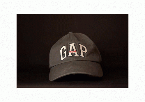 Grey Gap Baseball Cap GIF