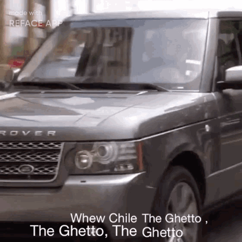 Grey Range Rover Driving GIF
