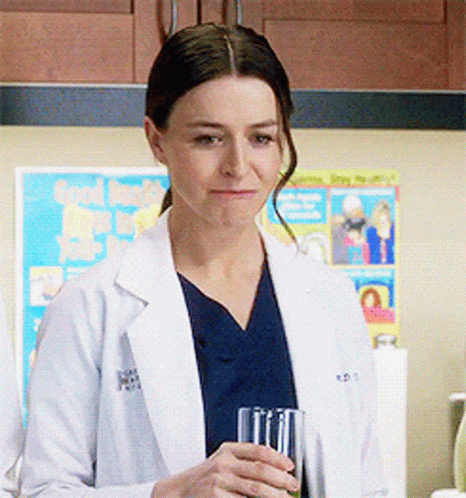 Grey's Anatomy Amelia Shepherd Drinking GIF