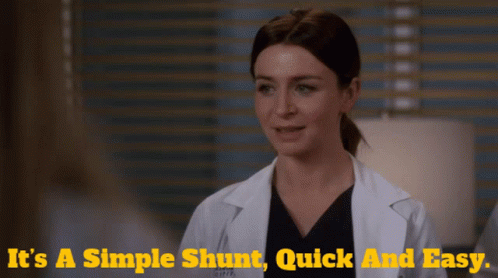 Grey's Anatomy It's A Simple Shunt GIF