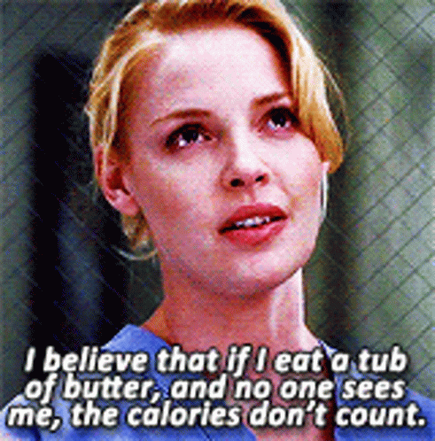 Grey's Anatomy Izzie Eating Butter GIF