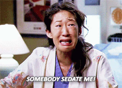 Grey's Anatomy Somebody Sedate Me GIF